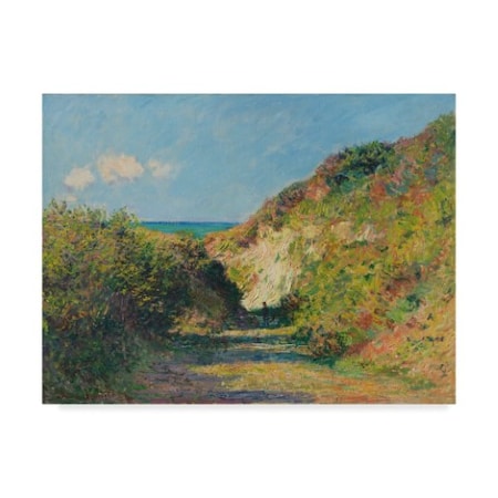 Claude Monet 'The Sunken Path, 1882' Canvas Art,35x47